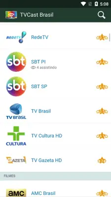 TVCast Brasil android App screenshot 1