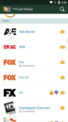 TVCast Brasil android App screenshot 3